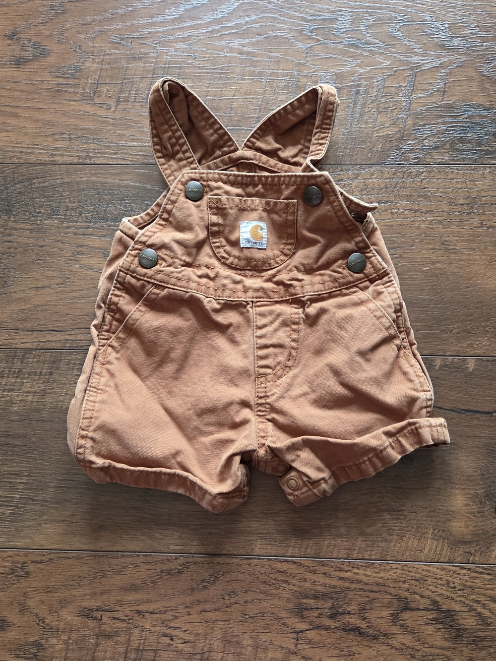 Carhartt Baby Shortalls in Rust